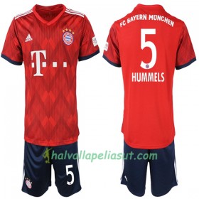 Jalkapallo Pelipaidat FC Bayern München Hummels 5 Lasten Kotipaita 2018-2019 Lyhythihainen